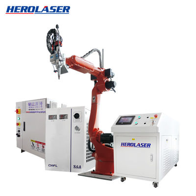 Purple Horn Robotic Laser Welding Machine , Automatic Laser Welder For Metal